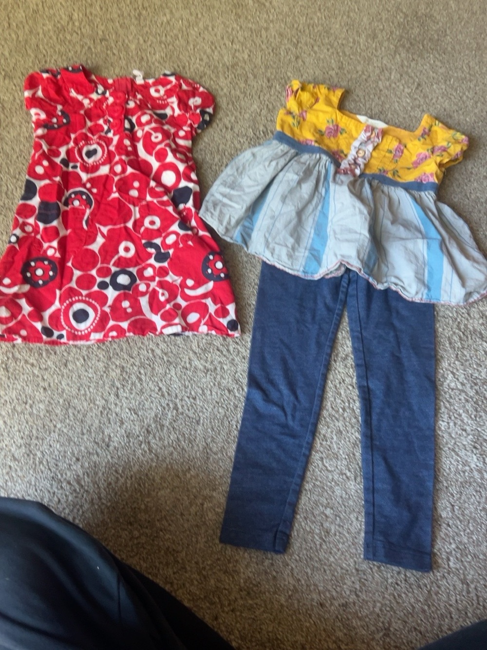 Girls 4T Clothing Bundle Old Navy Dress & Matilda Jane top wonder nation legging